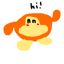 Unrelated drawing of Waddle Dee from the Kirby series.